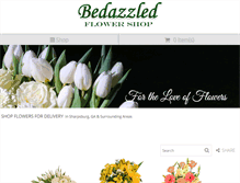 Tablet Screenshot of bedazzledflowershop.com